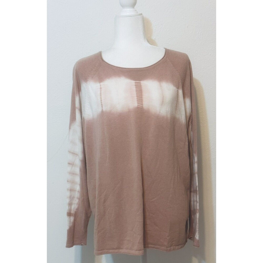Pure Jill Women Size L Tie Dyed Long Sleeve Sweater Minimalist Boho Everyday